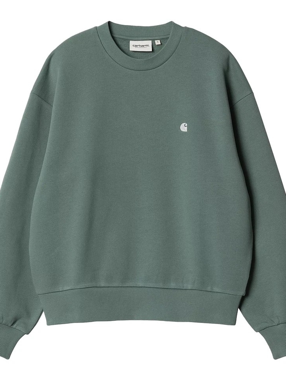 Carhartt WIP "Casey" Sweatshirt, Size S in Silver Pine Green, EUC